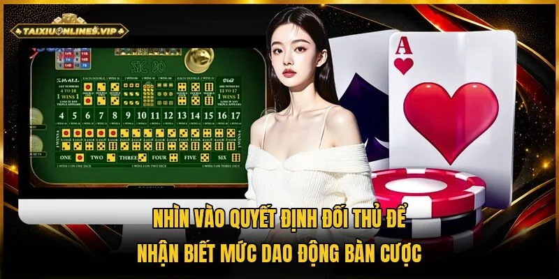 Thông qua quyết định của đối thủ là mẹo nhận biết bàn nhiều biến động hiệu quả